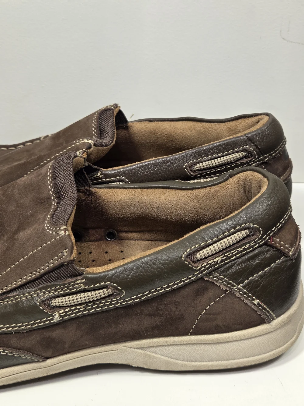 Florsheim Brown Suede Slip-On Loafers